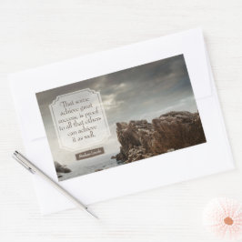Adesivo Retangular Abraham Lincoln Inspirational Cote "Sucesso"