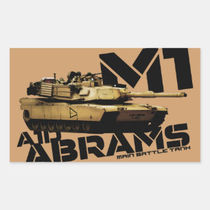 Adesivo Retangular Abrams M1