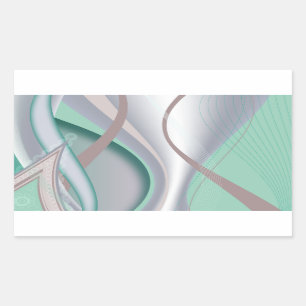 Adesivo Retangular Abstrato Chocolate Mint Tornado