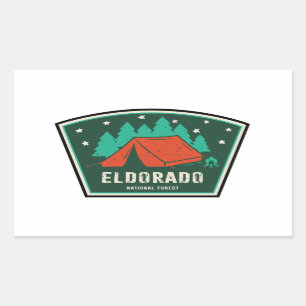 Adesivo Retangular Acampamento Florestal Nacional Eldorado