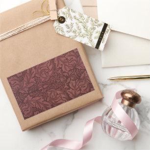 Adesivo Retangular Acanthus por William Morris, Têxtil Floral Vintage