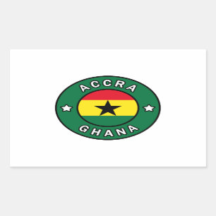 Adesivo Retangular Accra Ghana