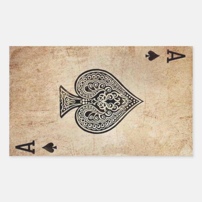 Adesivo Retangular Ace of Spades (Frente)