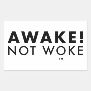 Adesivo Retangular Acorde! Não é o Woke™ LOGO Sticker