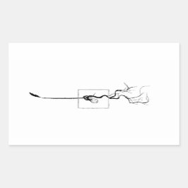 Adesivo Retangular Acorn Sprout Sticker