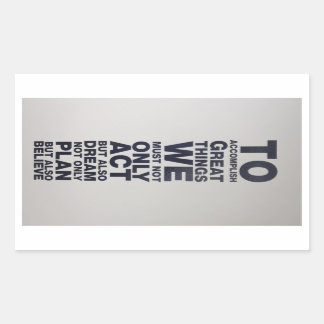 Adesivo Retangular acreditar