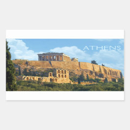 Adesivo Retangular Acropolis Sticker