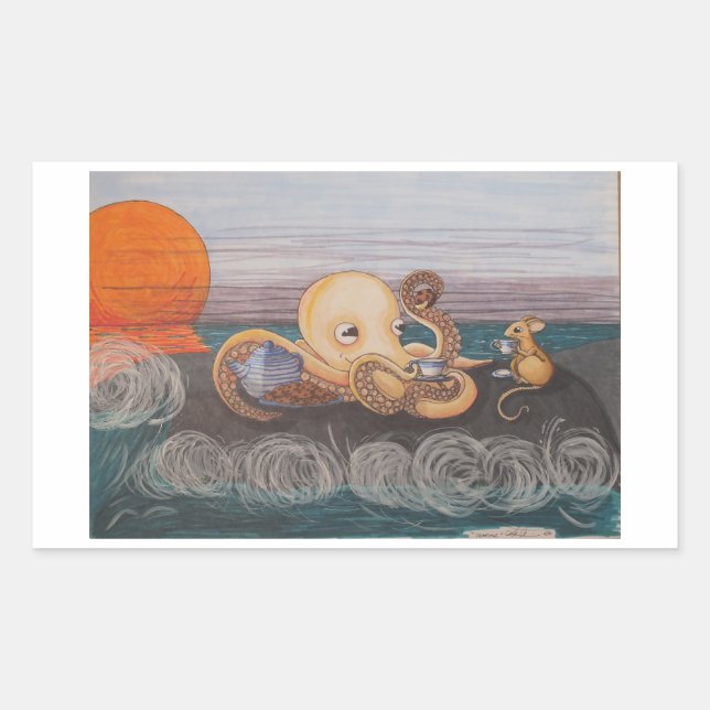 Adesivo Retangular Adesivo: Teatime (Frente)