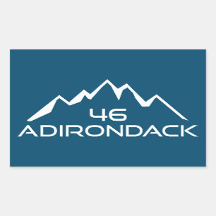 Adesivo Retangular Adirondack 46 Mountain