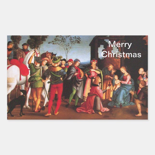 ADESIVO RETANGULAR ADORAÇÃO DO MAGI (Frente)