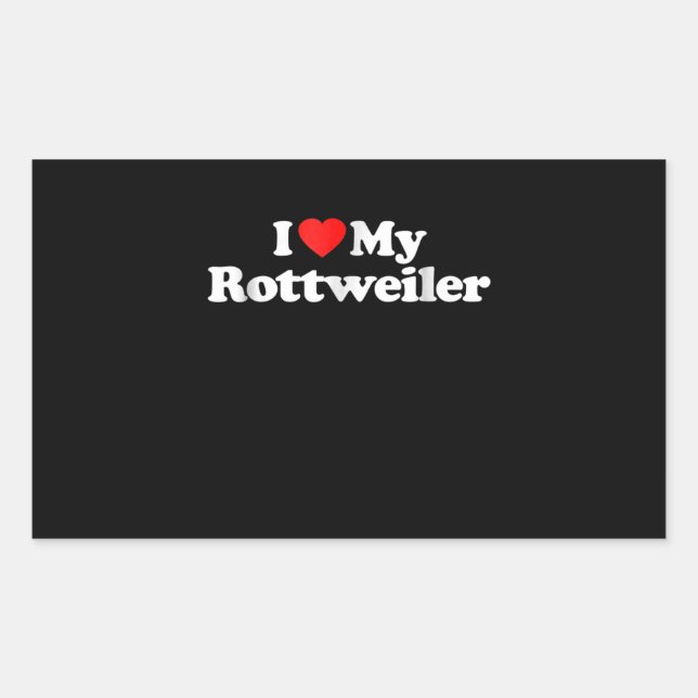 Adesivo Retangular Adoro o meu malandrador (Frente)