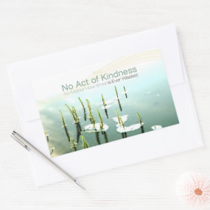 Adesivo Retangular Aesop Inspirational Quote Sticker "Bondade"