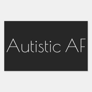 Adesivo Retangular AF autístico