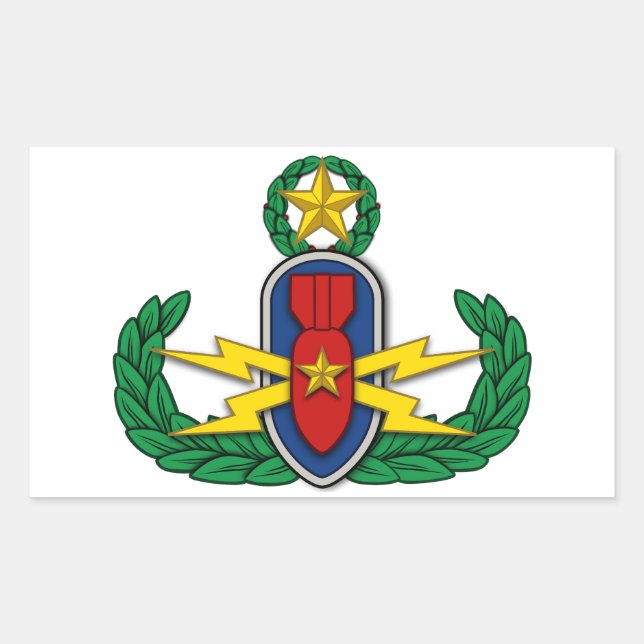 Adesivo Retangular AF EOD Master 3D (Frente)