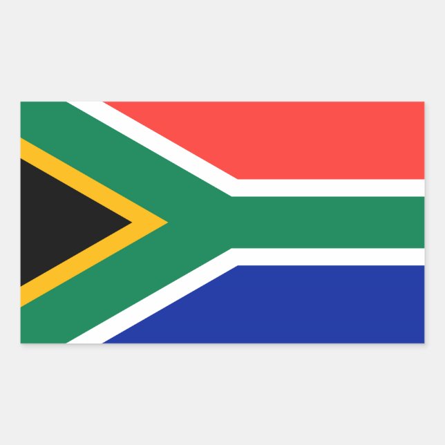 Adesivo Retangular África do Sul (Frente)