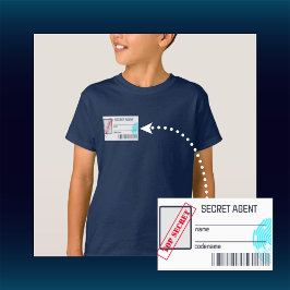 Adesivo Retangular Agente secreto Detetive Spy Mystery Party