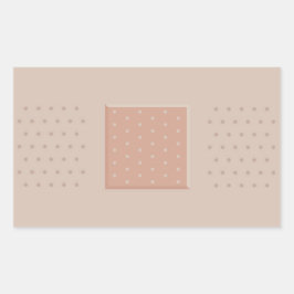 Adesivo Retangular Aglomerado de Bandas Médicas - Vinheta Retangular