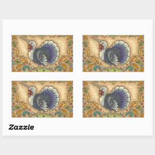 ADESIVO RETANGULAR AGRADEÇO AO UNICORN TURQUIA, FANTASIA BRANCA