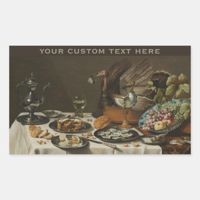 Adesivo Retangular "Ainda com a tarte turca" (Frente)