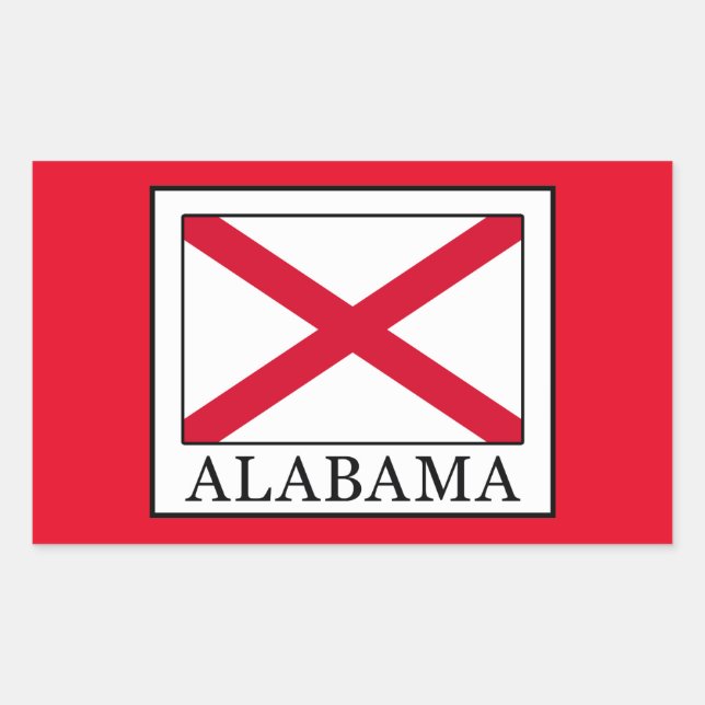 Adesivo Retangular Alabama (Frente)