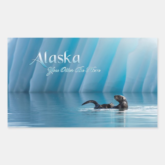 Adesivo Retangular Alaska - Você Não Esteja Aqui (Frente)