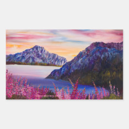 Adesivo Retangular Alaskan Cotton Candy Sticker