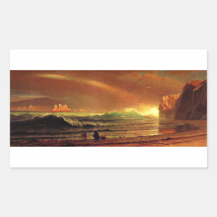 Adesivo Retangular Albert Bierstadt, A Porta do Ouro,