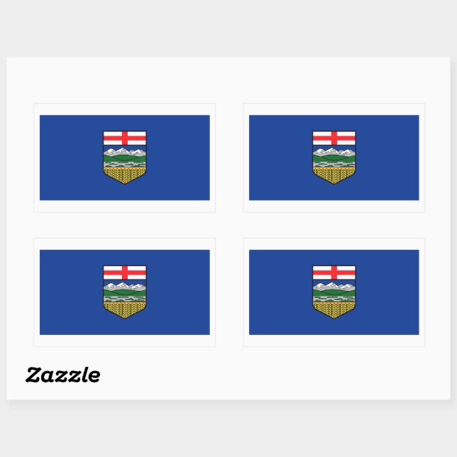 Adesivo Retangular Alberta Flags Graphic (Folha)