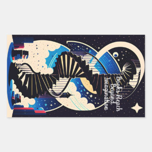 Adesivo Retangular Além da imaginação