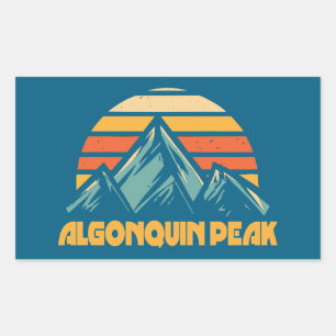 Adesivo Retangular Algonquin Peak Retro Turquoise
