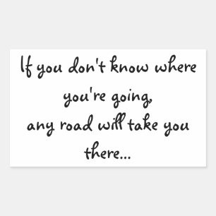 Adesivo Retangular Alguma estrada