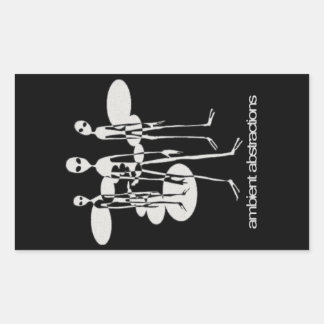 Adesivo Retangular Alienígenas de Abstrações Ambientais