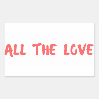 Adesivo Retangular "All Love" - Harry Styles