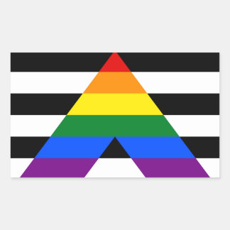 Adesivo Retangular Ally Pride Retângulo Sticker