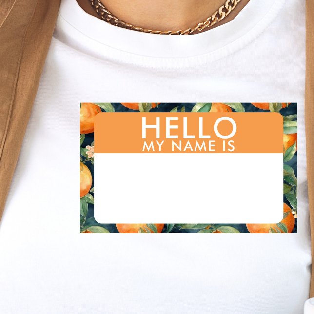 Adesivo Retangular Alô Personalizado Meu Nome É Stickers (Criador carregado)