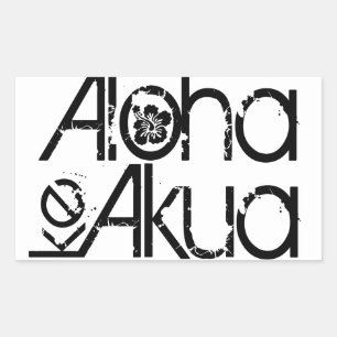 Adesivo Retangular Aloha Ke Akua Stickers