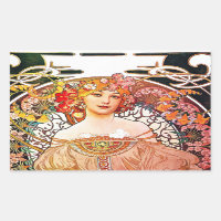 Alphonse Mucha DaydredreFloral Vintage Art Nouveau