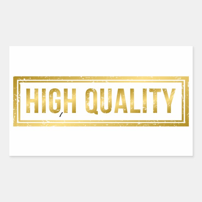 Adesivo Retangular Alta qualidade (Frente)