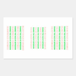 Adesivo Retangular Alterar a face da folha de depressão