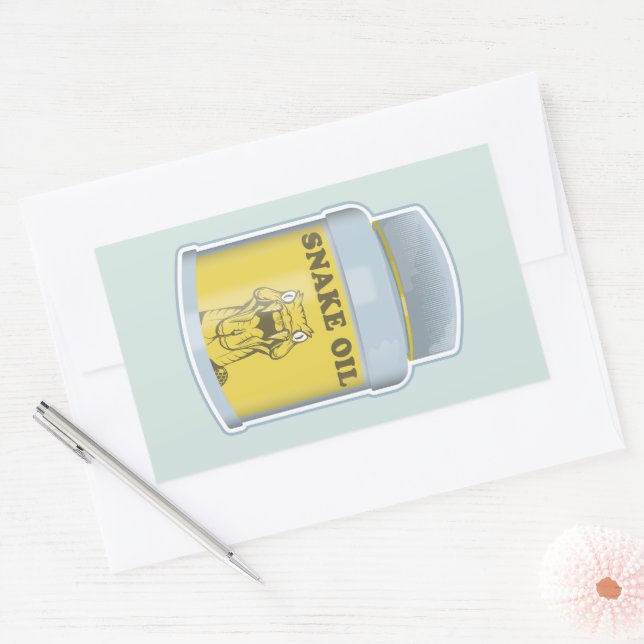 Adesivo Retangular alternativo de óleo cobra (Envelope)