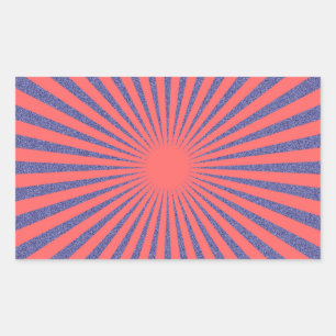 Adesivo Retangular Alvo vermelho -