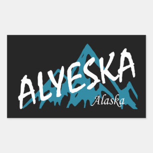 Adesivo Retangular Alyeska Alaska Mounates