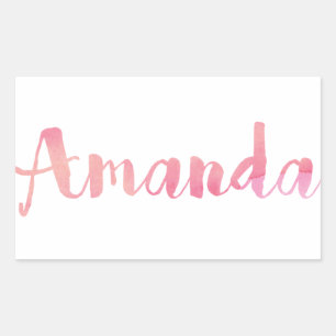 Adesivo Retangular Amanda