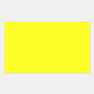 Adesivo Retangular Amarelo puro - Modelo brilhante de limão-neon