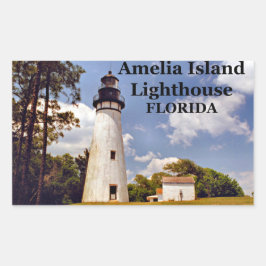 Adesivo Retangular Amelia Island Lighthouse, Flórida Stickers