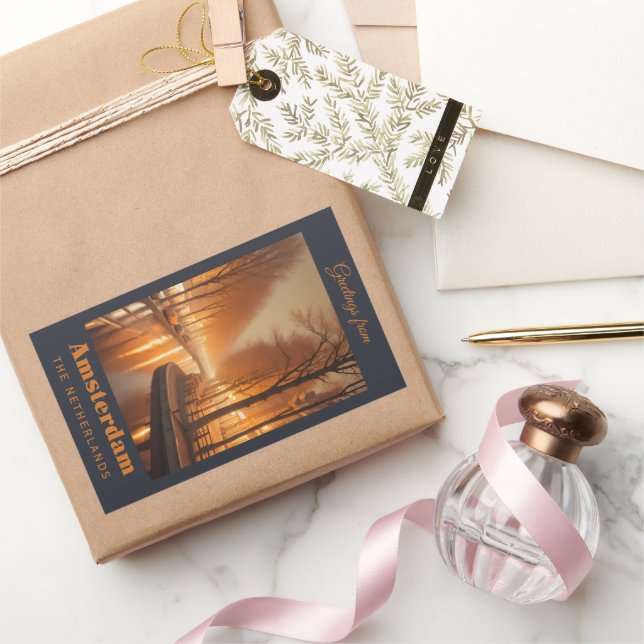 Adesivo Retangular Amesterdã (Presentear)