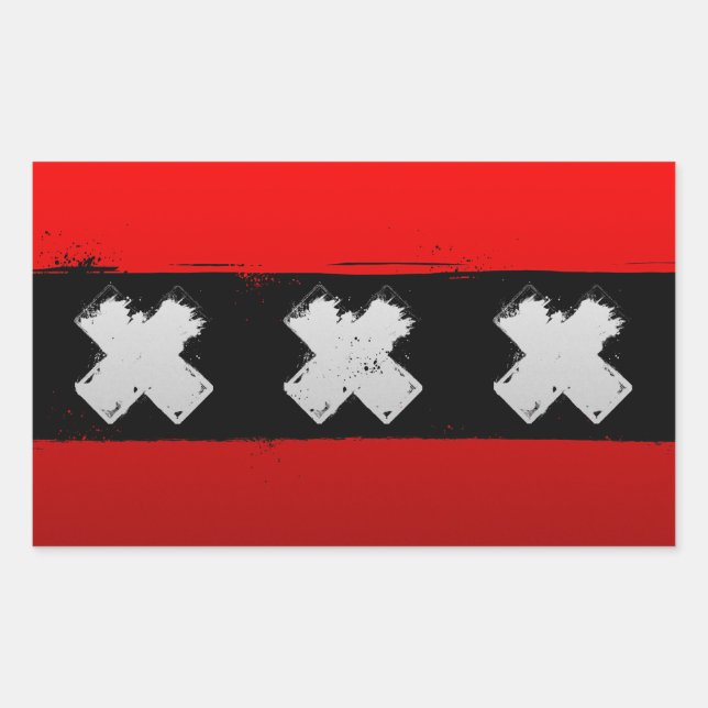 Adesivo Retangular Amesterdã Urbano (Frente)