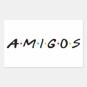Adesivo Retangular Amigos