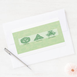 Adesivo Retangular Amigos Religiosos Irlandeses Orações e Bênçãos