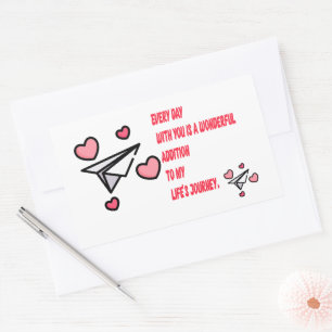 Adesivo Retangular amor